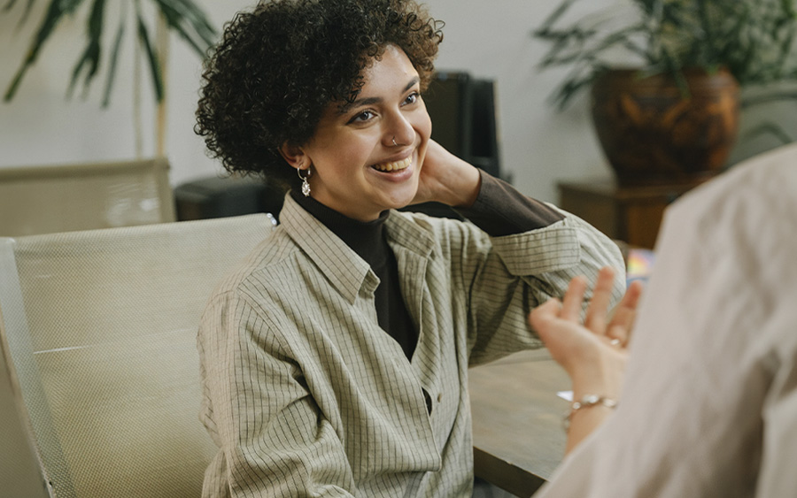 Woman opening up to her therapist, representing how you can work on reasons why relationships fail though individual relationship counseling in Baltimore, MD.